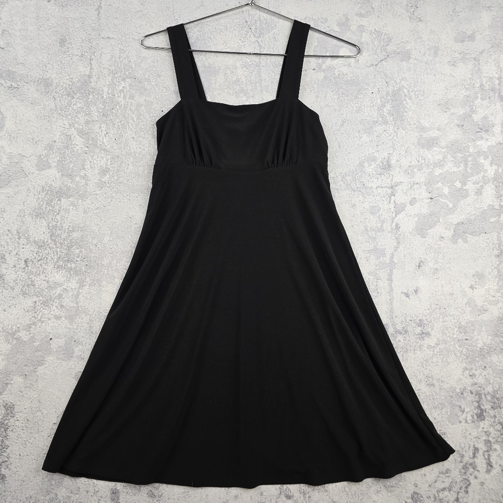 Black Sleeveless A-Line Mini Dress for Cocktail
